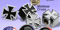 Valve Caps - Cross - Click Image to Close