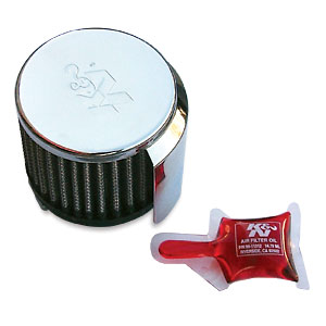 K&N Shielded Filter with Logo and oil - Click Image to Close