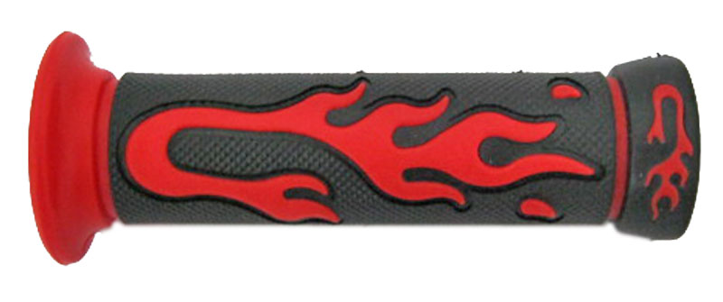 Flame Thru Grips RED - Click Image to Close
