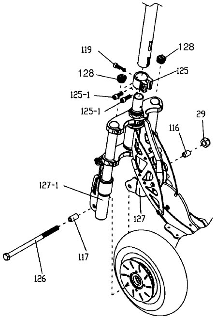 Shock Assembly, Front - used - Click Image to Close